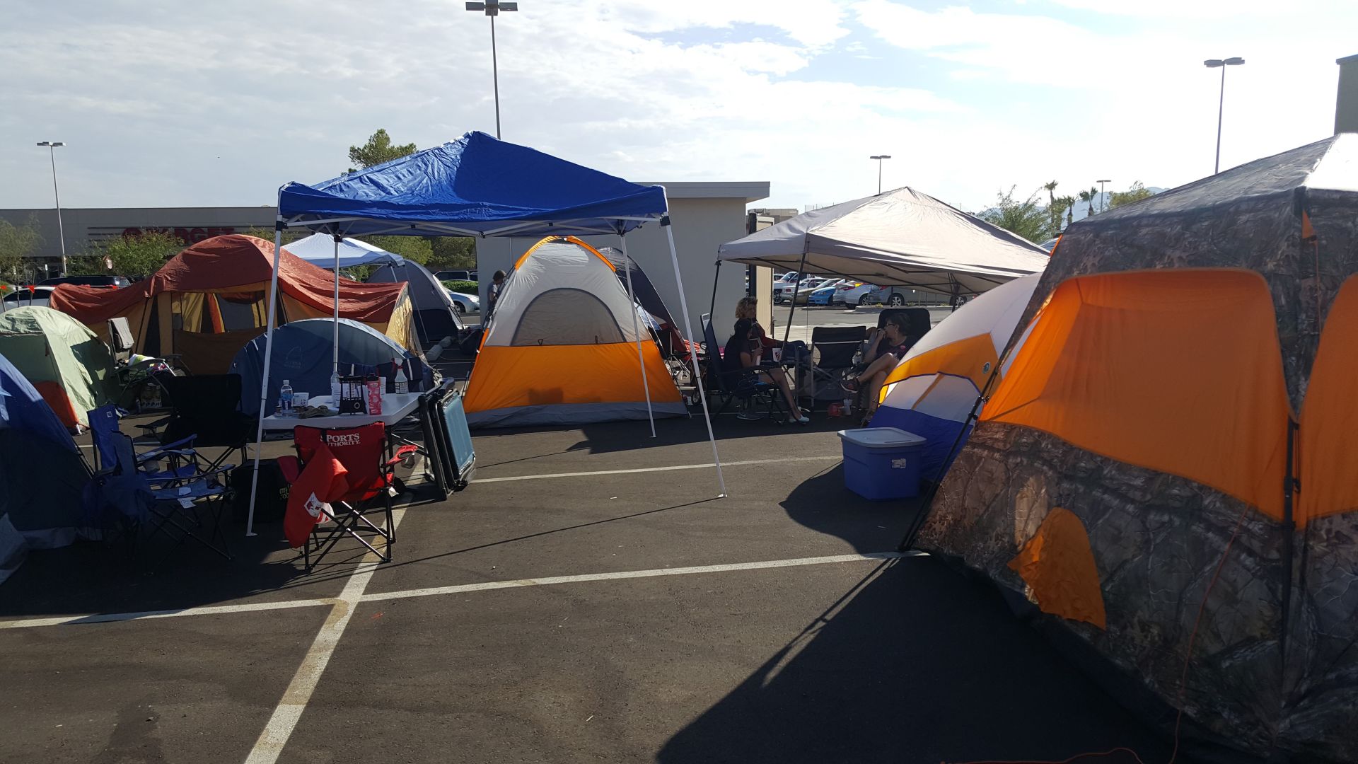 Camping out